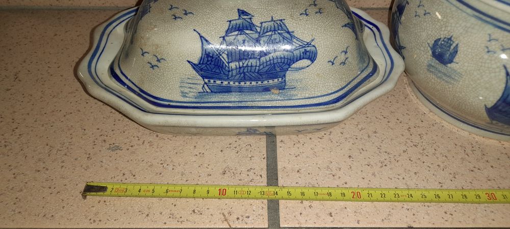 Conjunto 3 peças porcelana