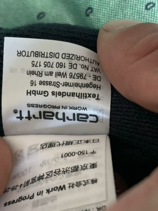 Carhartt czapka zimowa beanie granatowa 100% akryl One Size