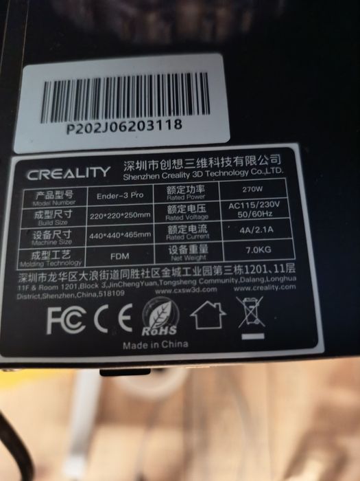 Vendo creality ender 3 Pro