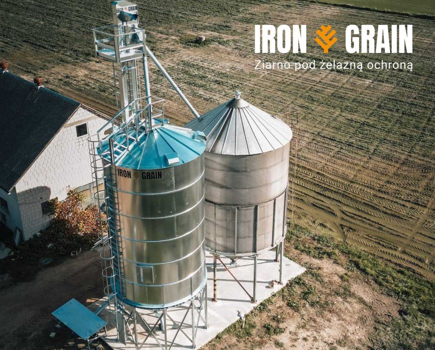 SILOSY zbożowe Lejowe silos 108 ton stal ocynkowana Polski producent