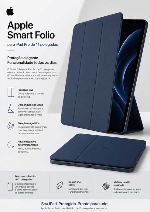 Apple Smart Folio (para iPad Pro de 11 polegadas) - azul escuro