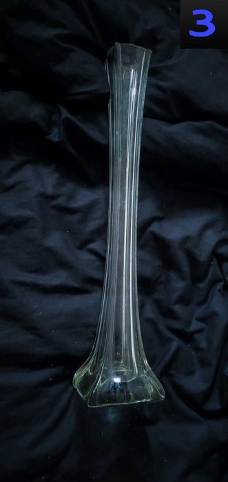 Ваза, Гутное, Богемское, Чешское, стекло, Хрусталь, Берц