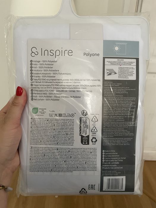 8xfiranka Inspire Polyone 300x280cm biała