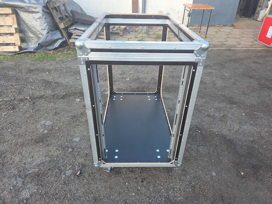 Szafa stojak RACK CASE 16U 1x szyna 90cm koła 19 cali