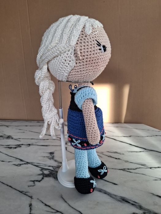 Elsa Frozen - Boneca amigurumi