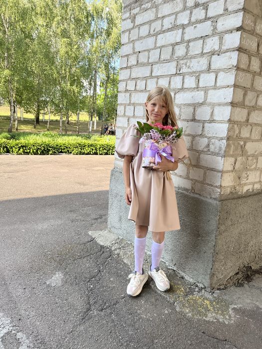 Неперевершена сукня еко шкіра