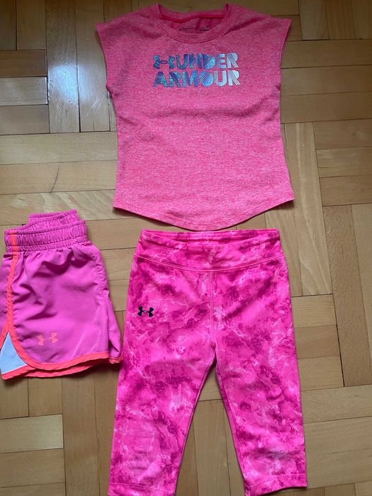 Under Armour 3szt. Koszulka Szorty Leginsy rozm.104
