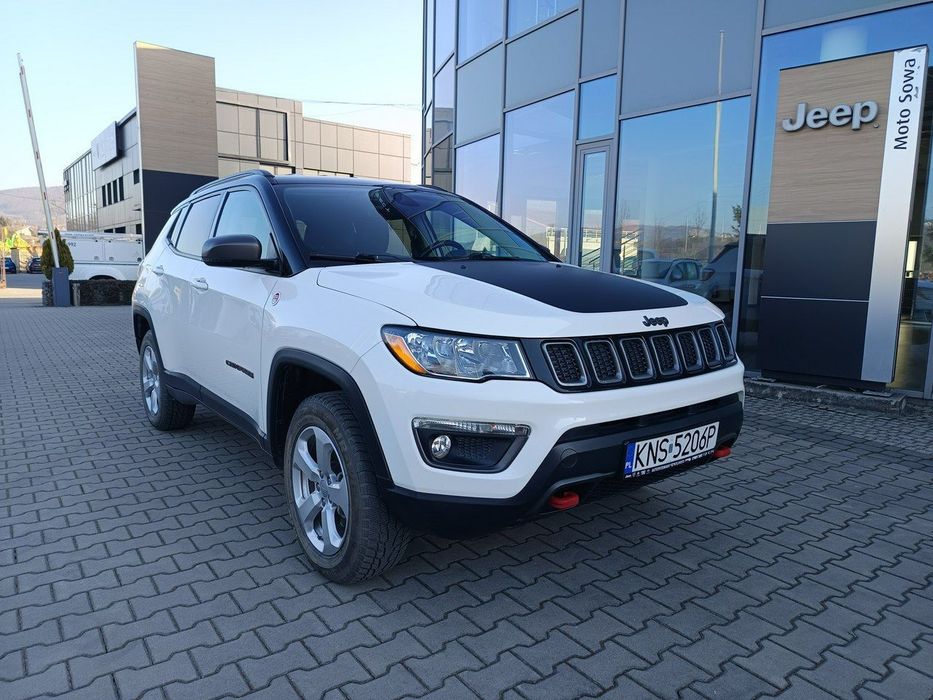 Jeep Compass Trailhawk 2.4 Multiair 180KM, Serwis ASO, LPG Stag, Hak, Faktura VAT23