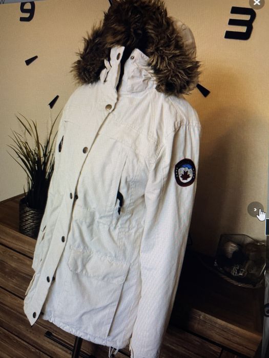 Kurtka damska biała z kapturem Cubus rozmiar S