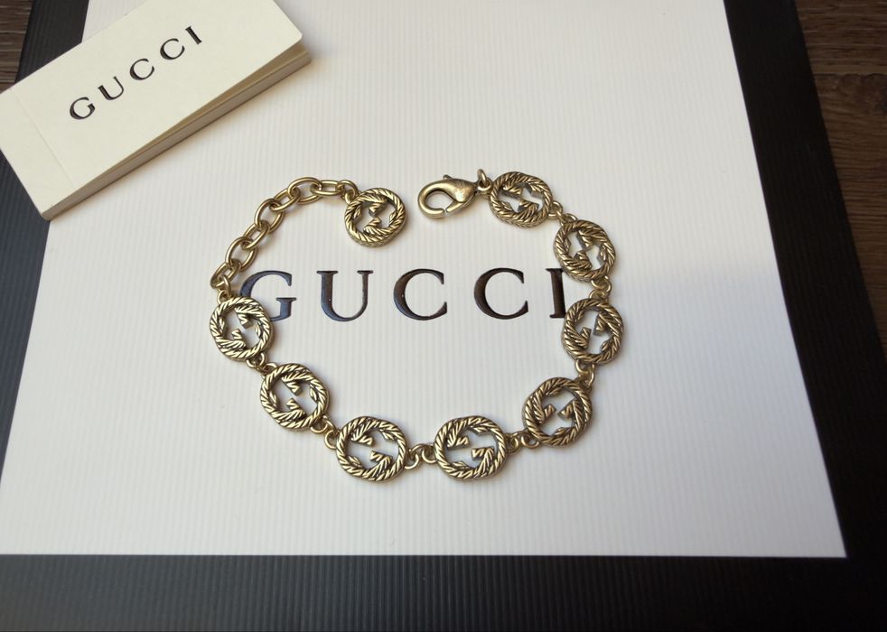 Bransoletka Gucci stare złoto