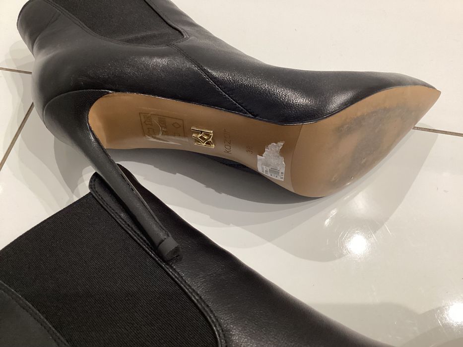 Botki Kazar skóra czarne