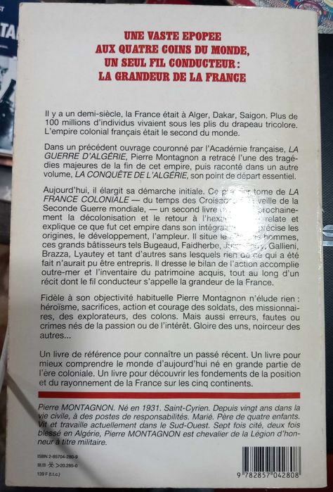 Livro - La France Coloniale de Pierre Montagnon