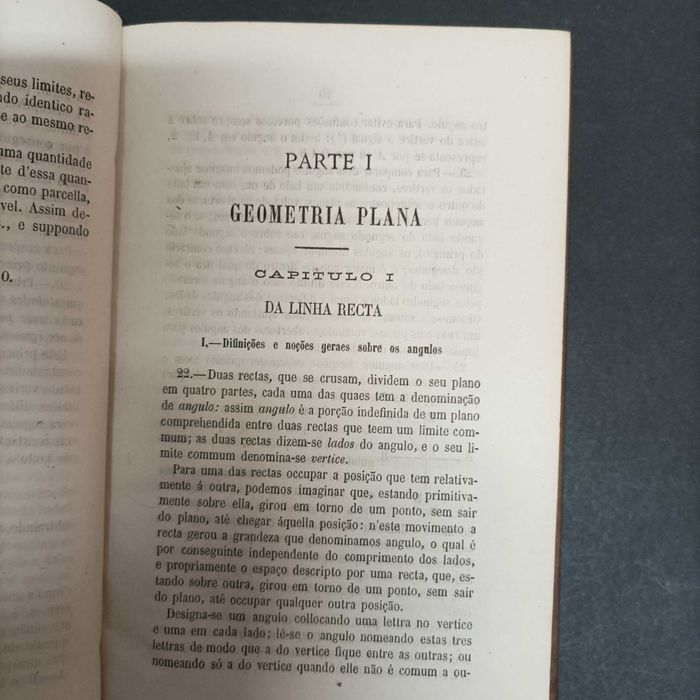 Elementos de Geometria, Adriano Augusto Pina Vidal e Carlos Augusto Moraes. Ano 1877