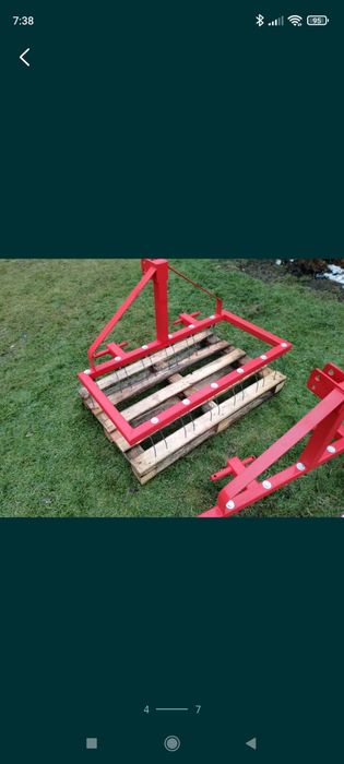 Areator grabie do ciągnika minitraktora