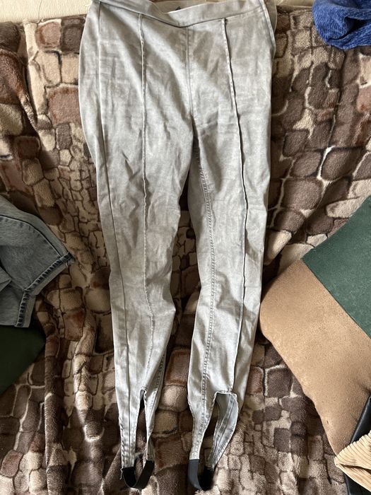 Джинсы -лосины в сером s