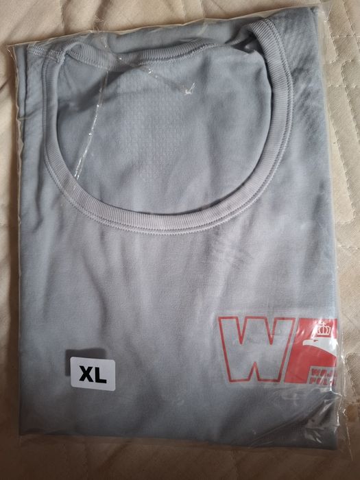 Koszulka sportowa wojskowa szara WP wzór 504A/MON roz. XL.