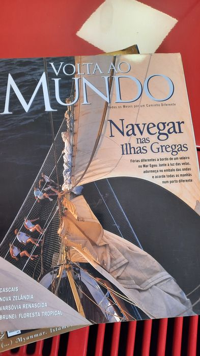 Lote de 6 revistas volta ao mundo viajens