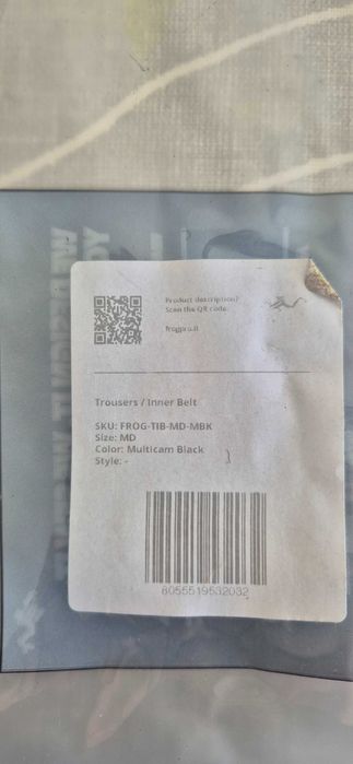 Cinto tático interior FROG.PRO