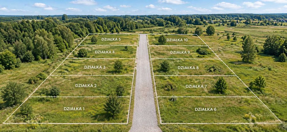 działka z warunkami zabudowy w Warznie w pobliżu jeziora