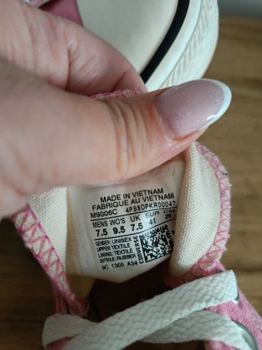 Trampki all Star Converse 41 różowe za kostkę