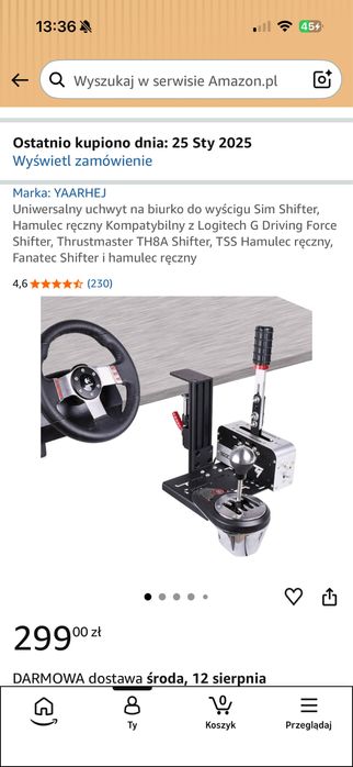 TSS Handbrake + uchwyt na reczny i biegi