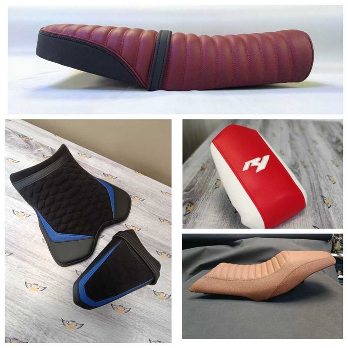 Перетяжка, ремонт мото сидений, скутер, чоппер, крузер, ретро и т.д.