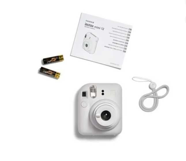 Instax-FUJIFILM, Aparat do fotografii natychmiastowej Instax Mini 12, biały WHITE
