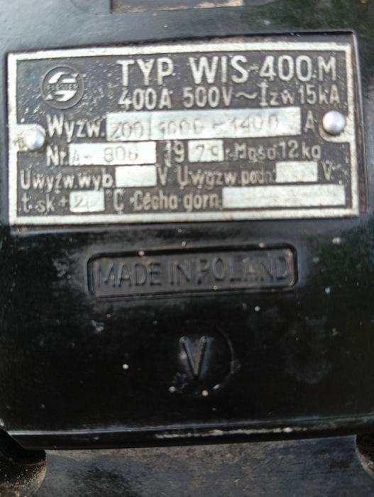 Wyłącznik WIS 400M