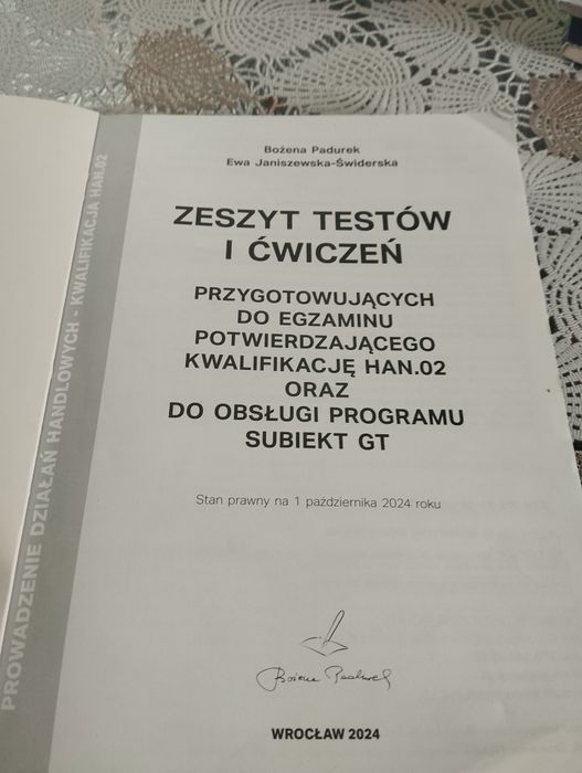 Zeszyt ćwiczeń przygotowujący do egzaminu -tehnikum