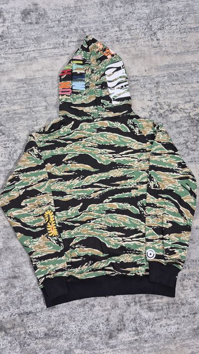 Кофта Варе Зипка А Bathing Ape Bapel Зип-Худи Бейп І Варе Tiger Кофта Худи Bape Tiger Camo Gray