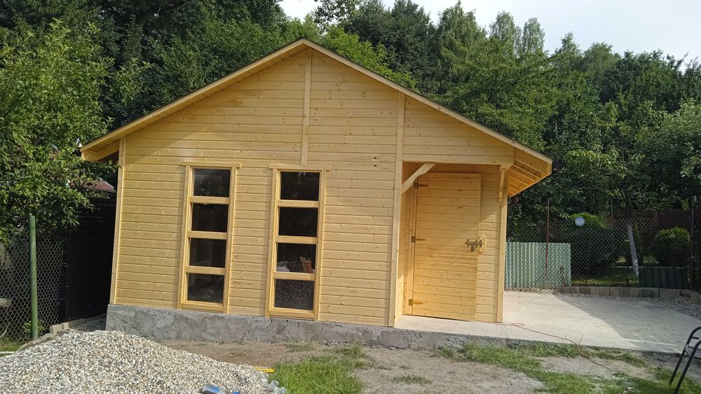 Domek Kordian drewniany na działkę, narzędziowy, domek letniskowy