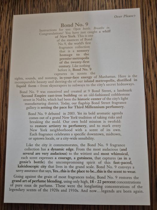 Bond no.9 Success is a Job in New York UNIKAT