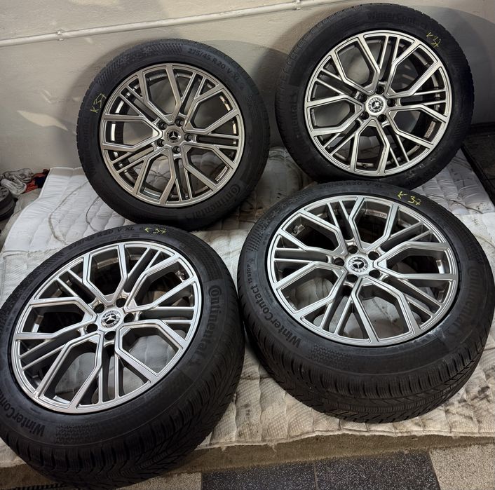 Koła allu Brock ET35 9jx20” opony Continental 275/45 R20 TPMS Mercedes