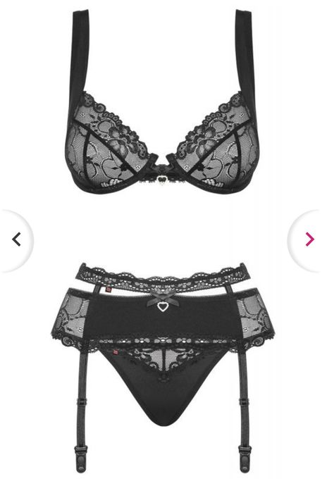Bielizna damska Obsessive Heartina setS/M