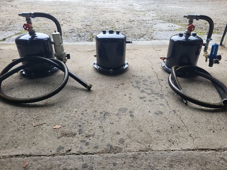 Zbiornik oczyszarki gruszka do kabiny komory piaskarka