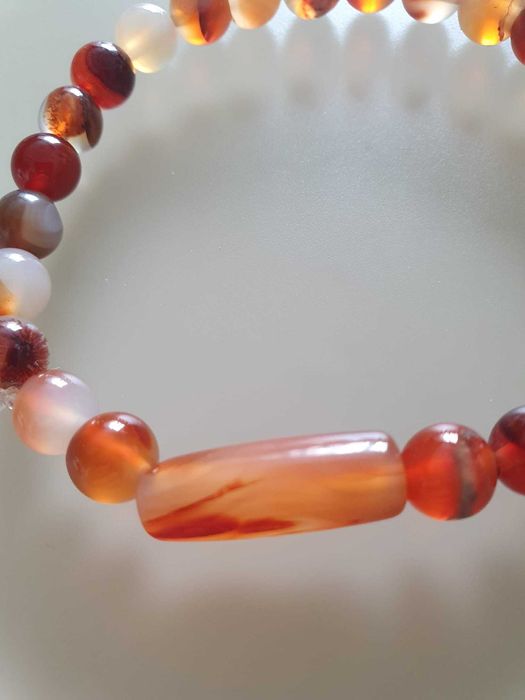 Браслет натуральный сердолик (карнеол)
