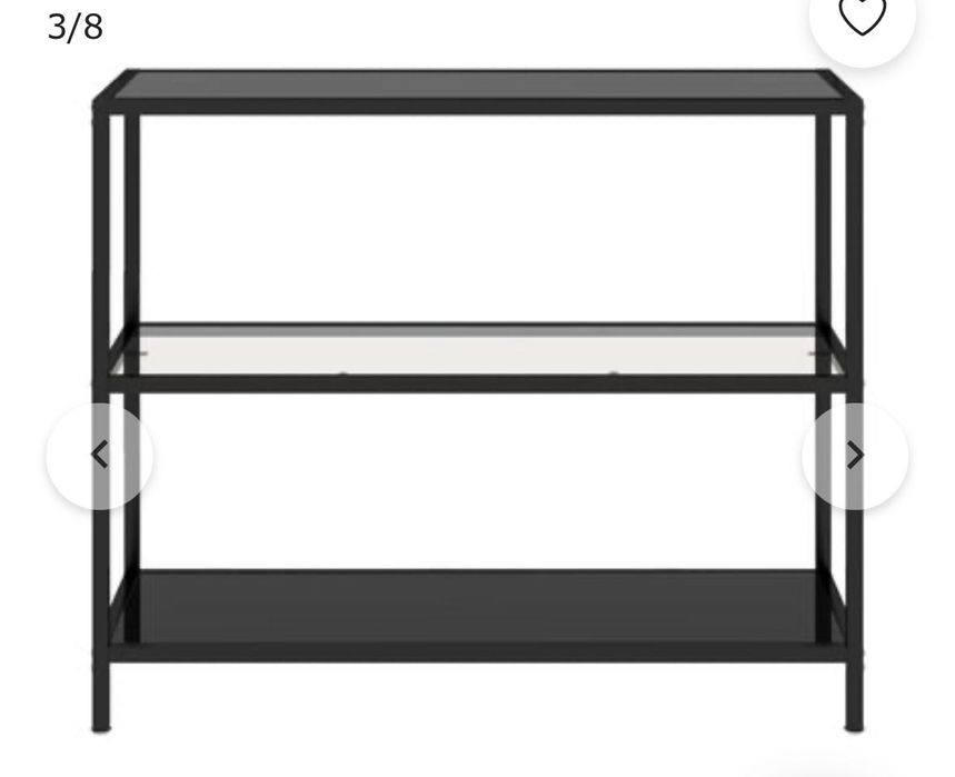 Estante em ferro preto Ikea