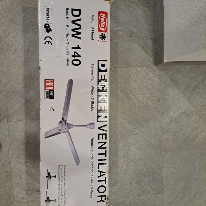 Ventilador de tecto novo