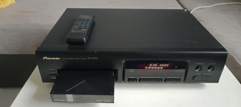 Pioneer PD-M426, odtwarzacz, zmieniarka CDx6, HiFi. Pilot oryginał.