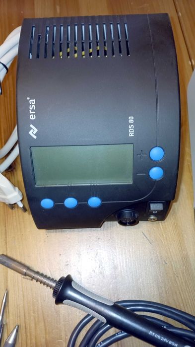 Estação ferro de soldar 80W ERSA RD80 RH80 e 4 pontas