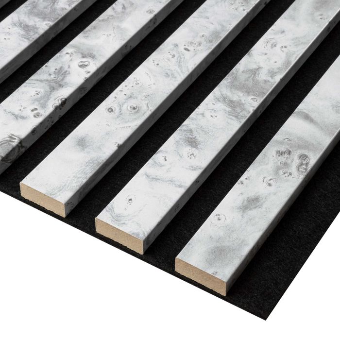 Lamele ścienne akustyczne SLIM 275x27 cm na czarnym filcu szybka wysyłka