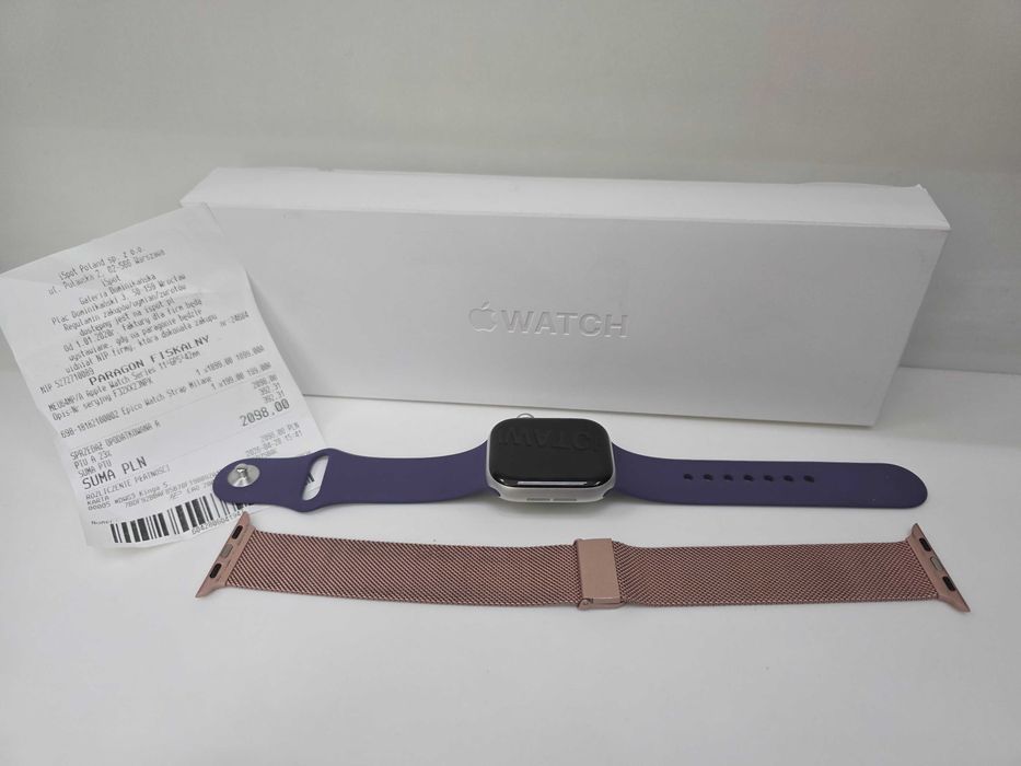 *Okazja* Zegarek Apple Watch 11 42mm • Silver Aluminium • Purple •S/M• Gwarancja