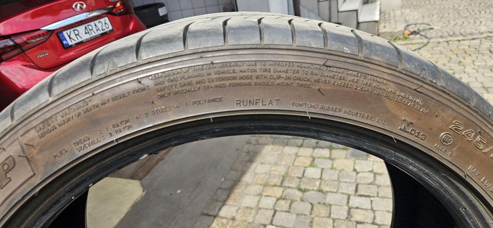 Opony letnie DUNLOP SportMaxx OSO DSST RunFlat 245/40/19