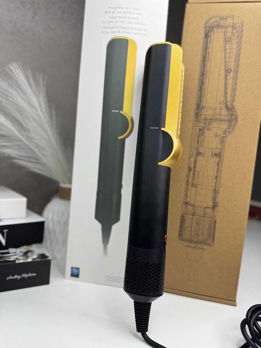 Випрямляч-фен 2в1 Airstrait HT-01 Onyx Black/Gold
