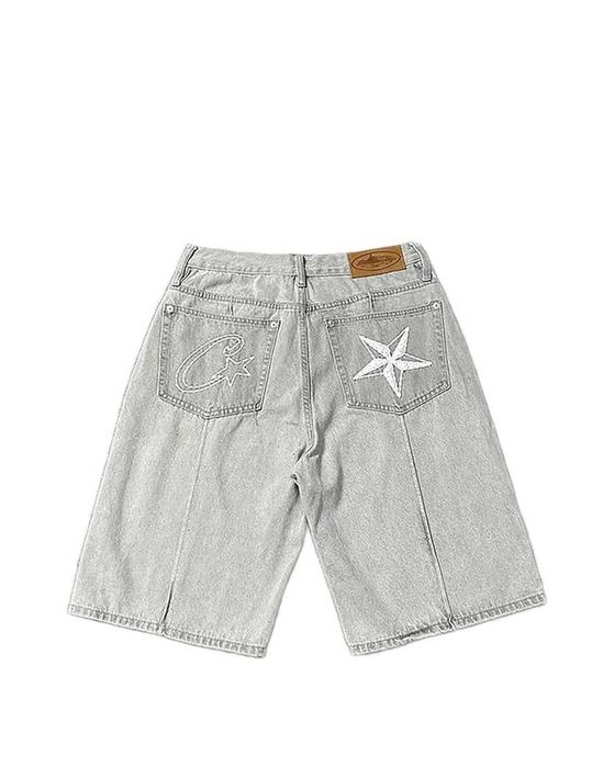 Шорти Corteiz C-Star Denim Shorts Grey