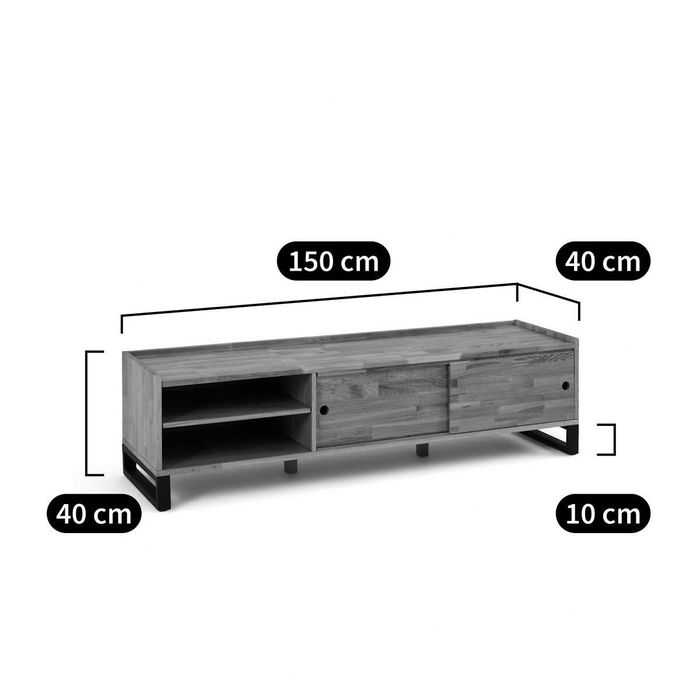 Móvel TV carvalho maciço