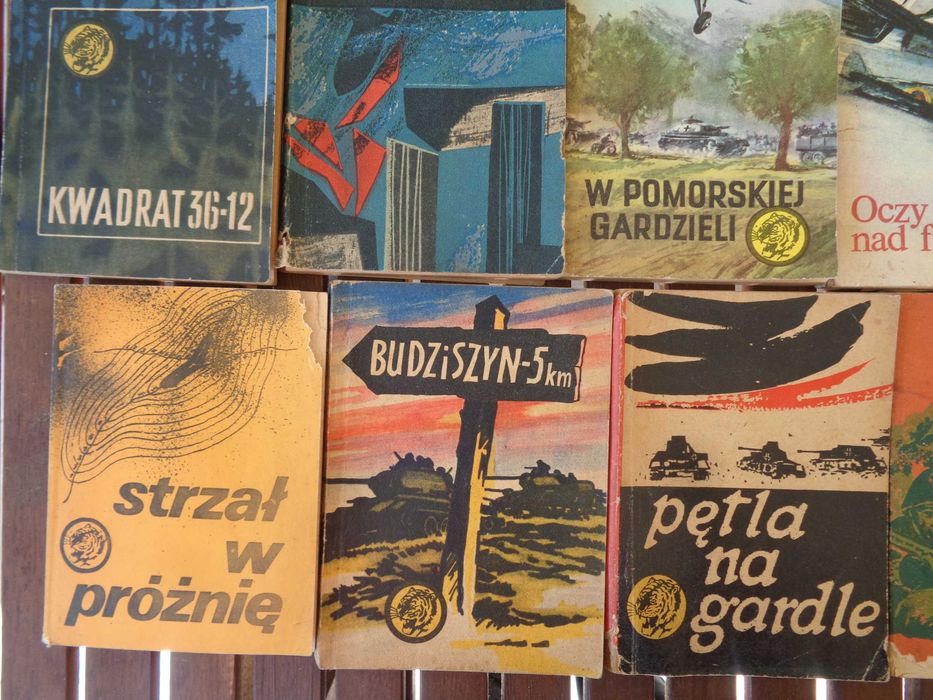 16 x stare książki z serii ŻÓŁTY TYGRYS unikat VINTAGE okazja 16 sztuk
