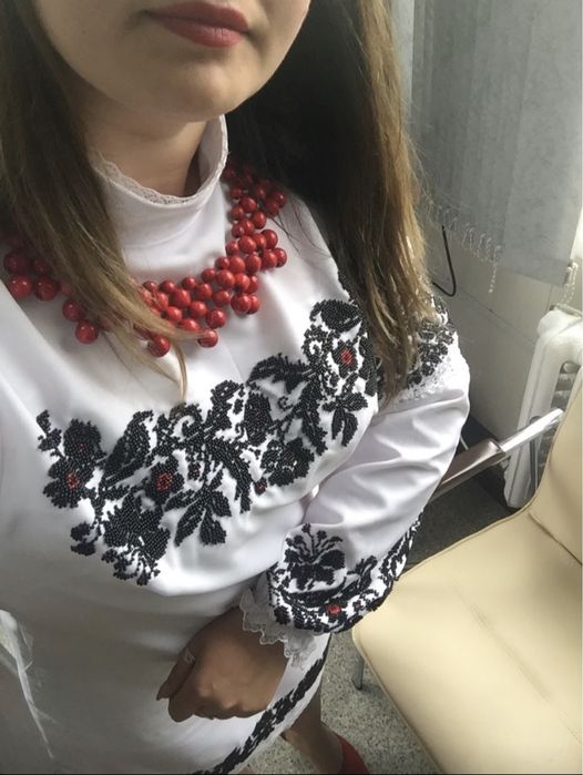 Вишиванка плаття бісером 46-48