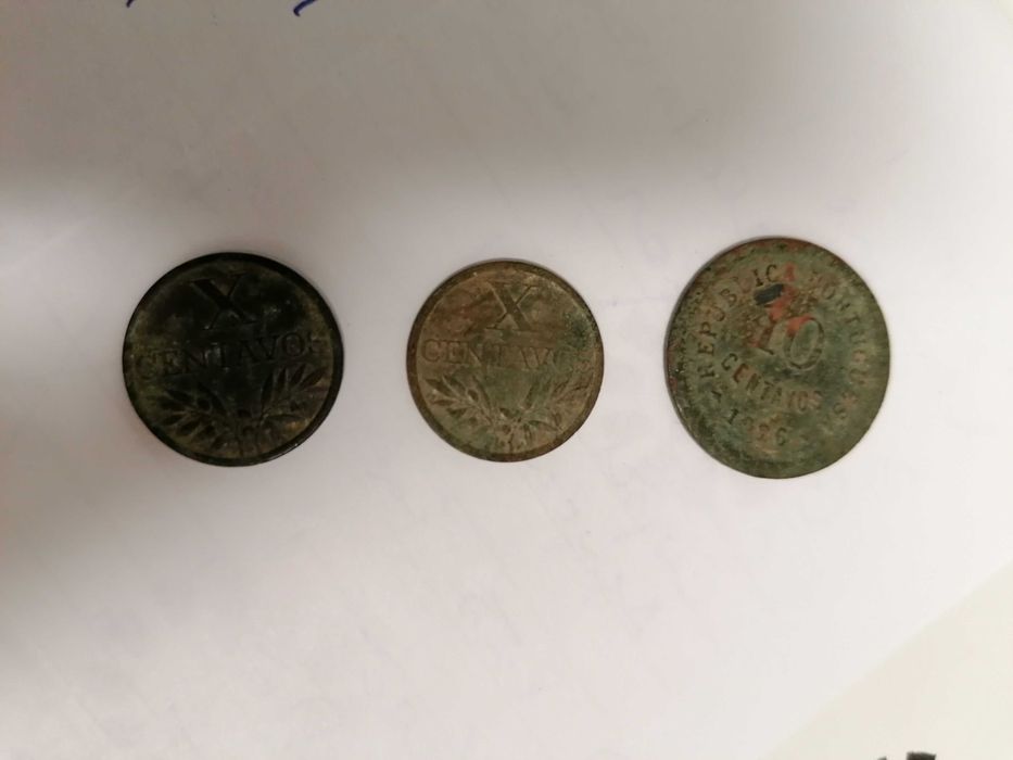 Moedas antigas 10 centavos