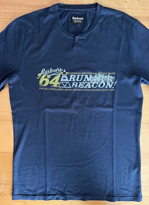 Camisola manga comprida azul marinho da Barbour - Homem - Tamanho L